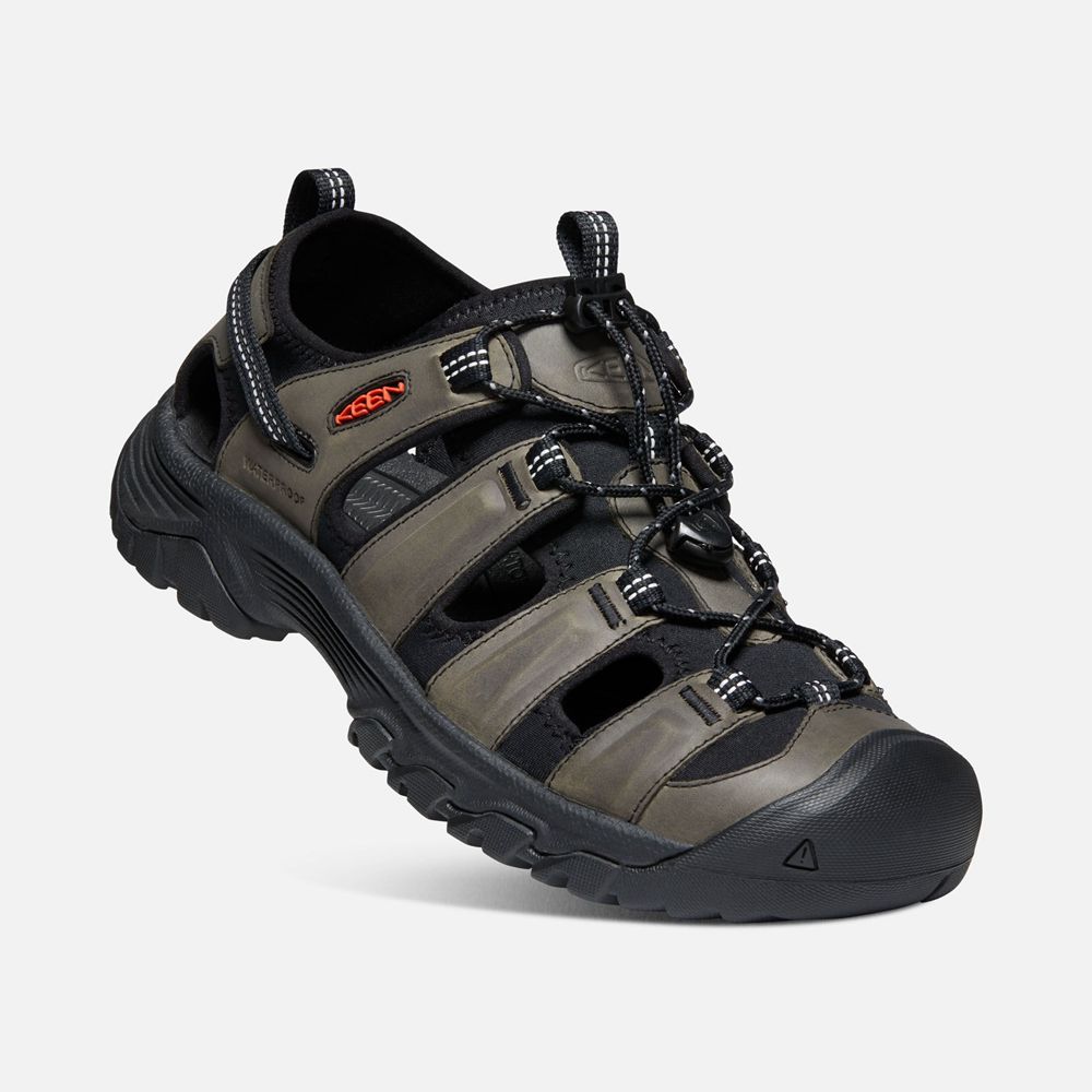 Keen Outdoor Sandalet Erkek Siyah/Gri - Targhee Iii - Türkiye XUAB43058